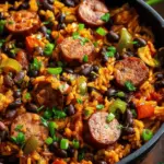 Hearty Black Beans and Rice with Sausage