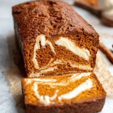 Pumpkin Bread with Cream Cheese Swirl Recipe