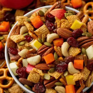 Sweet and Salty Fall Snack Mix