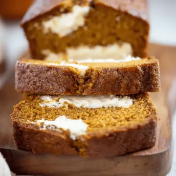 Cream Cheese-Filled Pumpkin Bread