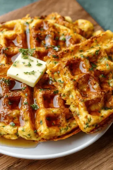 The Best Cheddar and Herb Chaffle