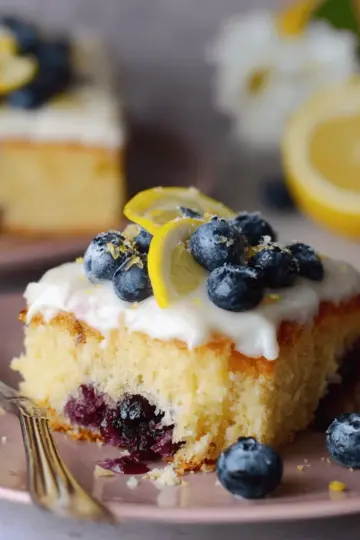 Lemon Blueberry Sheet Cake