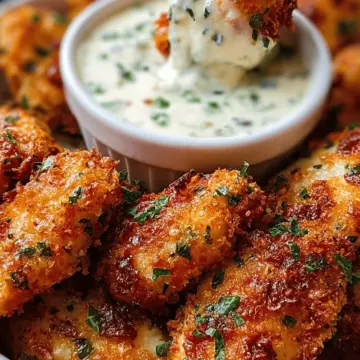 Cheesy Jalapeño Ranch Chicken Poppers with a Creamy Dip