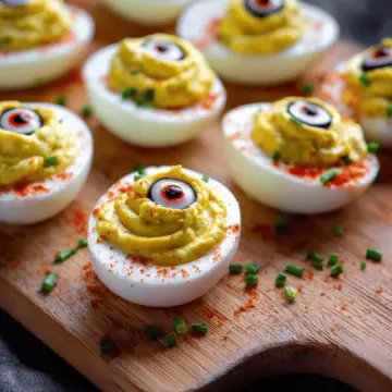 Eyeball Deviled Eggs