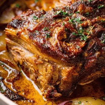 Apple Cider Braised Pork Shoulder