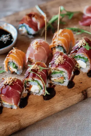 Italian Charcuterie Sushi Rolls