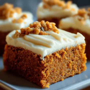 Pumpkin Bars with Cream Cheese Frosting