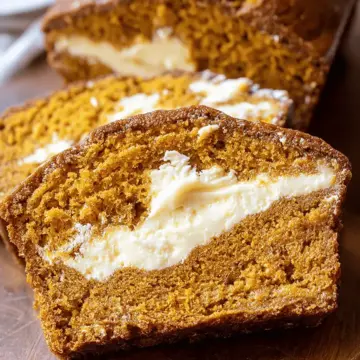 Sensational Cream Cheese Filled Pumpkin Bread Recipe