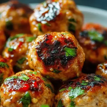 Easy Thai Baked Chicken Meatballs