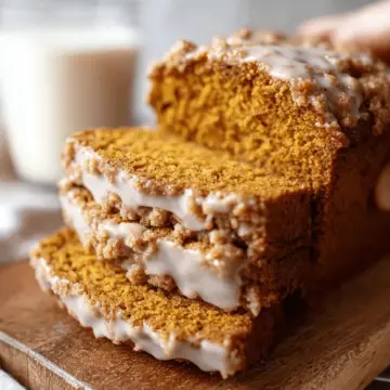 Pumpkin Bread with Maple Glaze