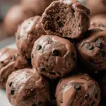 No-Bake Cottage Cheese Brownie Batter Protein Bites