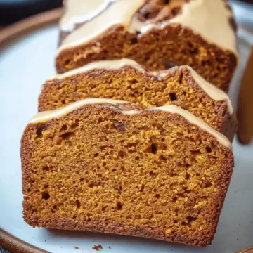 Spiced Pumpkin Bread with Vanilla Pudding