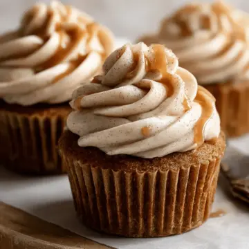Apple Cider Cupcakes with Spiced Buttercream Frosting