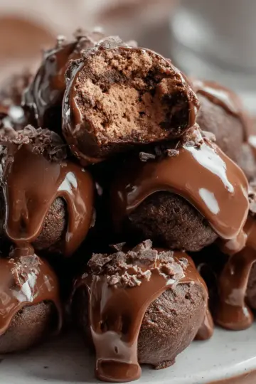 No-Bake Cottage Cheese Brownie Batter Protein Bites