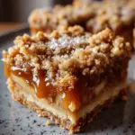 Salted Caramel Apple Crumble Bars Fall Treat