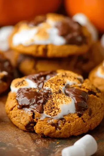 Pumpkin S’mores Cookies