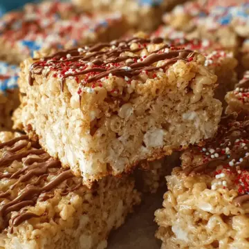 Easy One Pan Baked Rice Krispy Treats