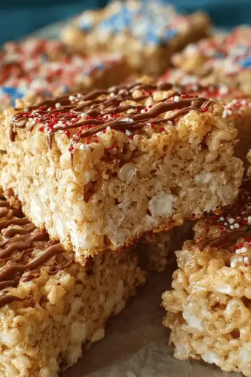 Easy One Pan Baked Rice Krispy Treats