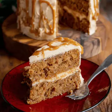 Apple Spice Cake with Caramel