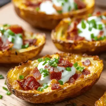 Crispy Loaded Potato Skins Recipe