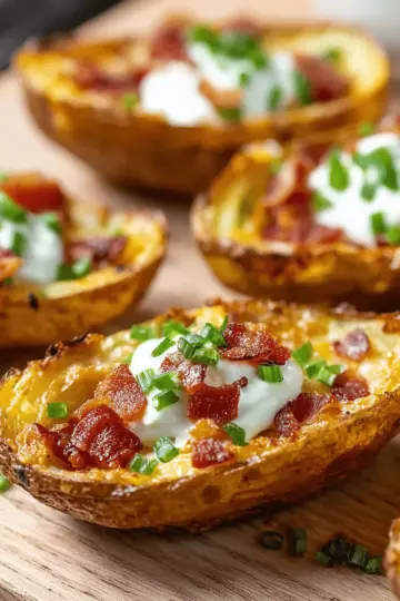 Crispy Loaded Potato Skins Recipe