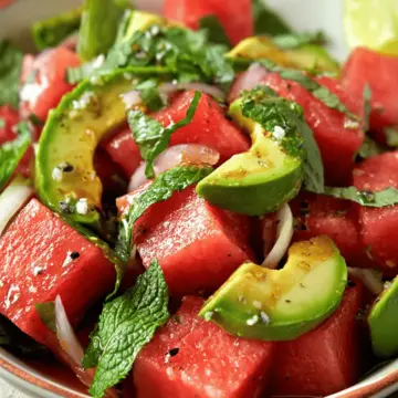 Avocado Watermelon Salad