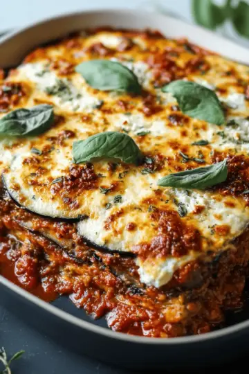 Keto Eggplant Lasagna