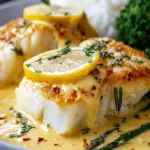 Baked Cod in Coconut Lemon Cream Sauce