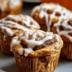 PUMPKIN CINNAMON ROLL MUFFINS