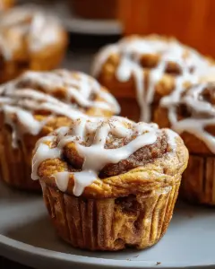 PUMPKIN CINNAMON ROLL MUFFINS