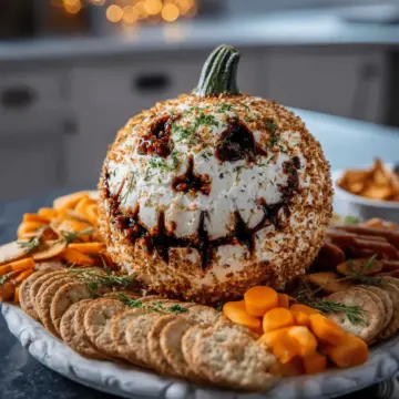 Skellington Cheese Ball Appetizer Recipe
