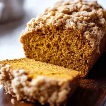 Spiced Pumpkin Bread with Streusel Topping
