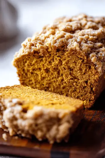 Spiced Pumpkin Bread with Streusel Topping