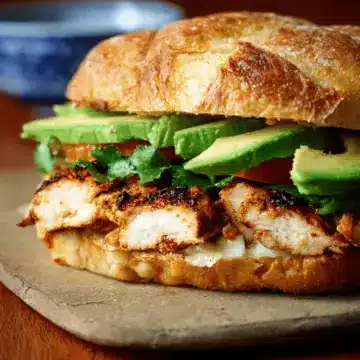 Chipotle Grilled Chicken with Avocado Sandwich