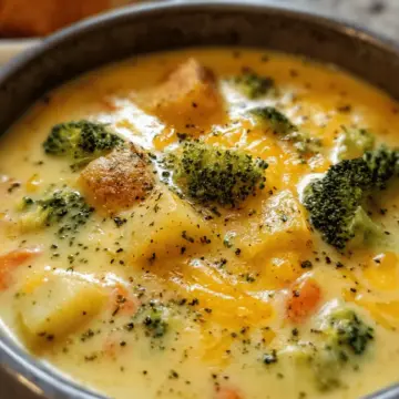 Crockpot Potato Broccoli Cheddar Soup