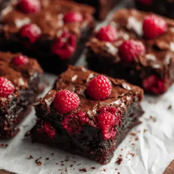 Fudgy Raspberry Brownies