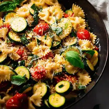 Pasta with Zucchini and Tomatoes