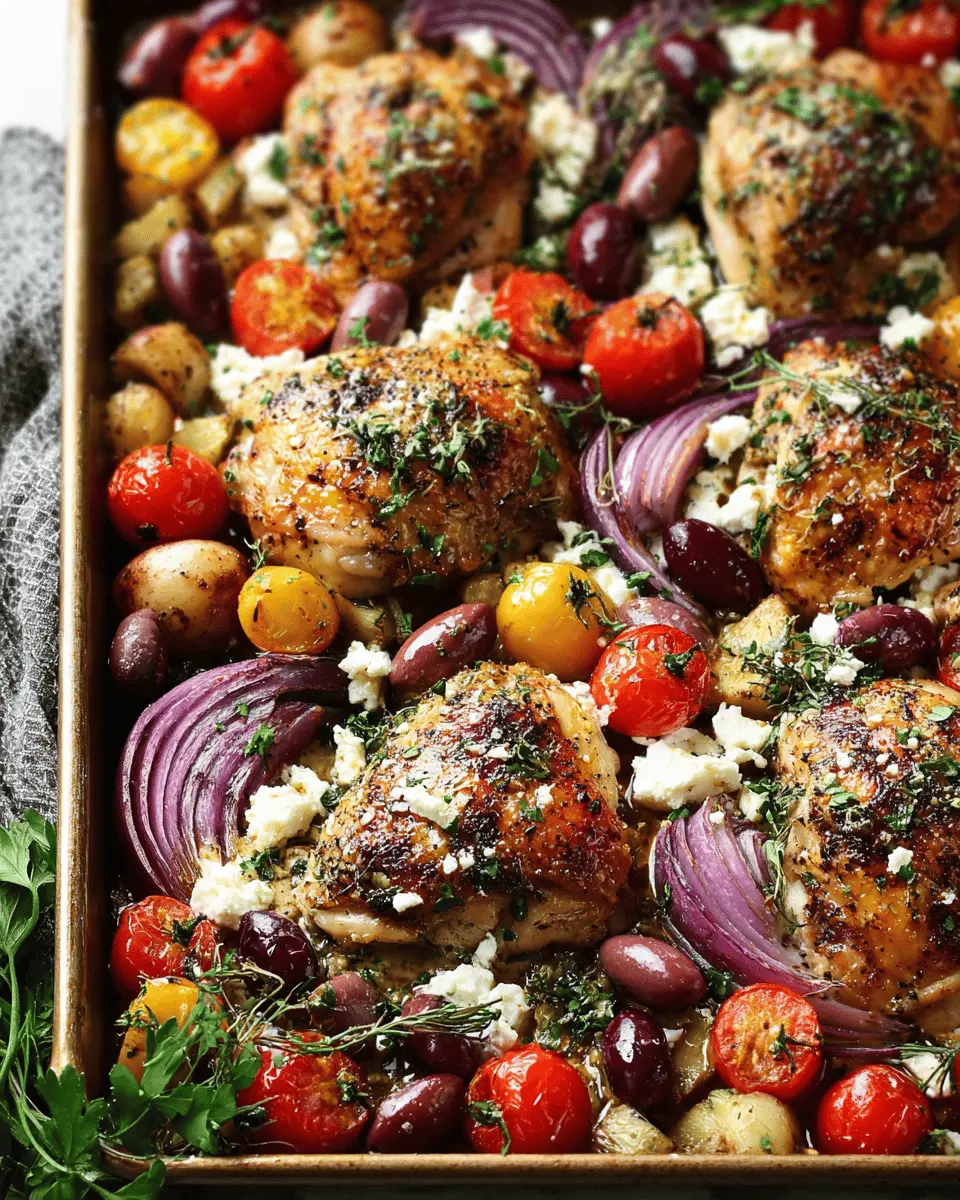 Greek Sheet Pan Chicken
