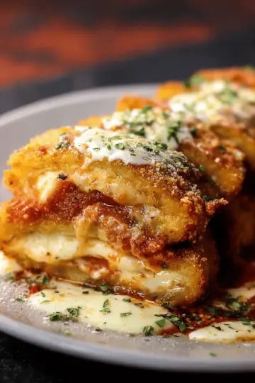 Air Fryer Five-Cheese Lasagna Fritta