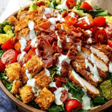Crispy Chicken BLT Salad
