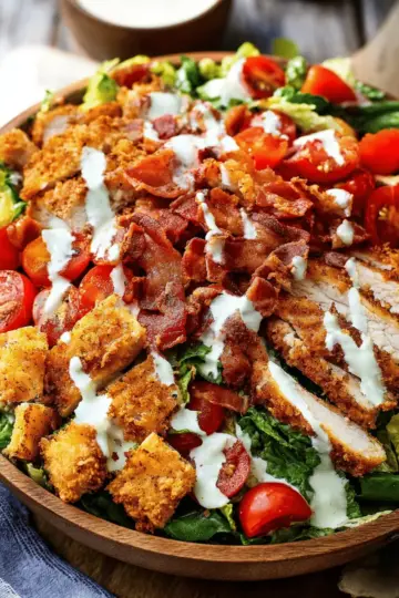 Crispy Chicken BLT Salad