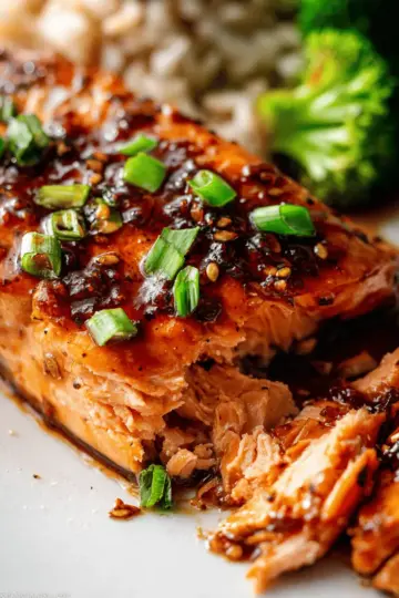 Honey Garlic Soy Glazed Salmon
