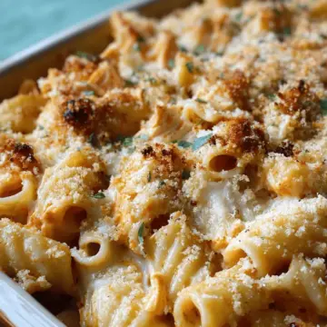 Buffalo Chicken Pasta Bake