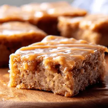 Glazed Apple-Maple Blondies