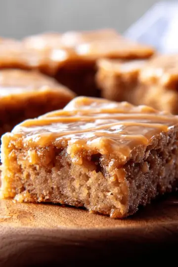 Glazed Apple-Maple Blondies