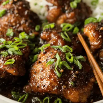 Honey Black Pepper Chicken Thighs
