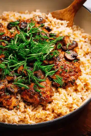 Smothered Chicken and Rice