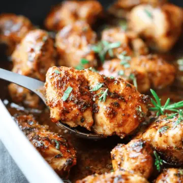 Juicy Oven Baked Chicken Bites