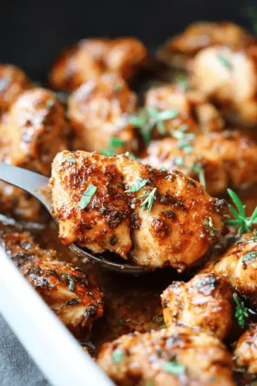 Juicy Oven Baked Chicken Bites