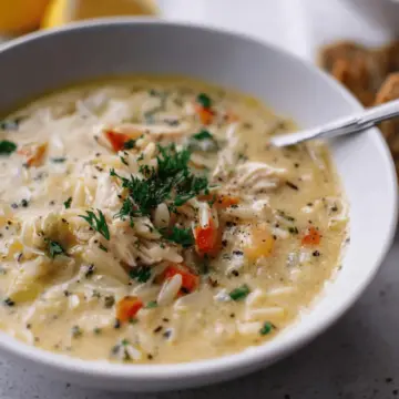 Creamy Chicken and Orzo Soup